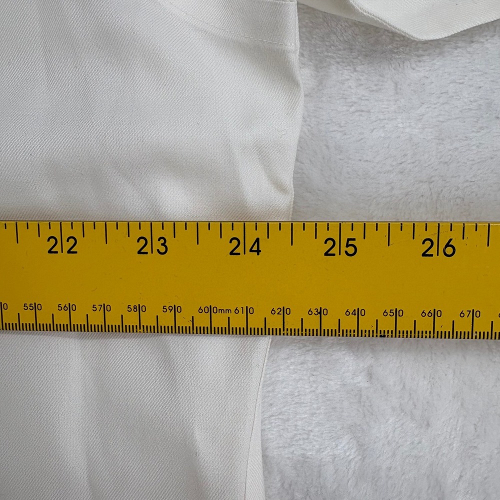 Charles Tyrwhitt Dress Shirt Mens 18/37 Slim Fit Non-Iron Cream Long Sleeve - Picture 4 of 7